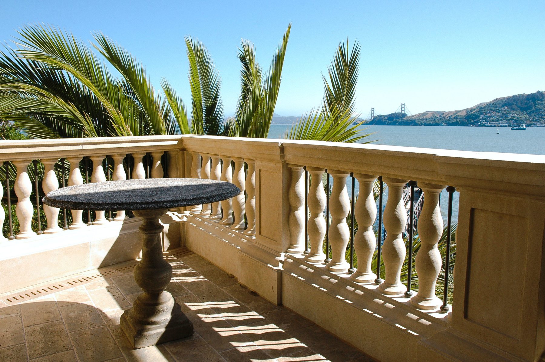 Balustrade and terrace detail