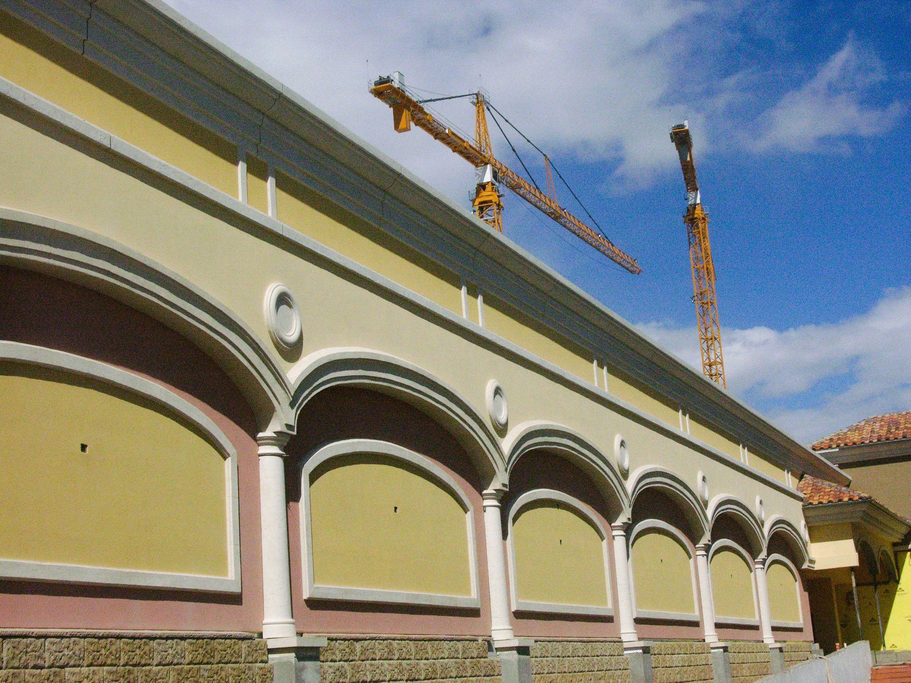 Arcade and façade system